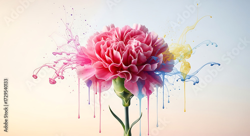 abstract background with flowers