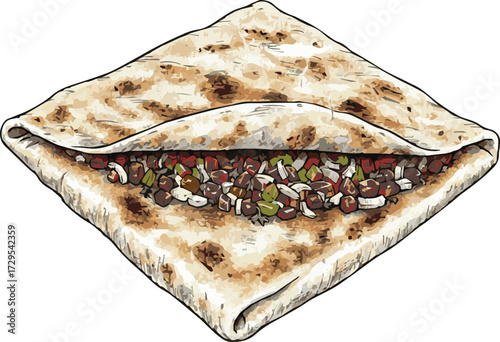 Mhajeb: Savory Algerian Flatbread