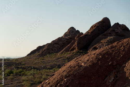 Red Rock Formation Under sunset colors