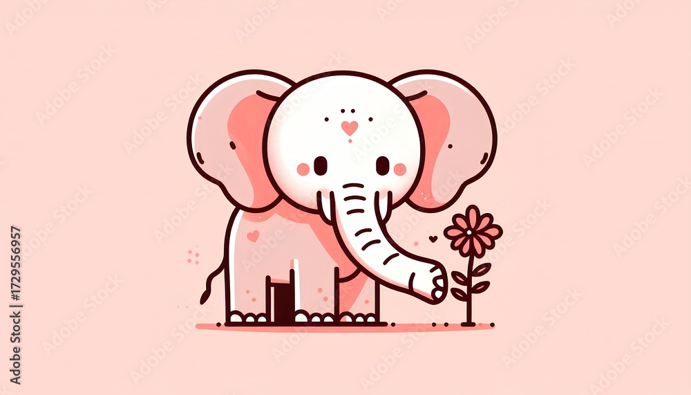Obraz premium Cute animal graphics resource