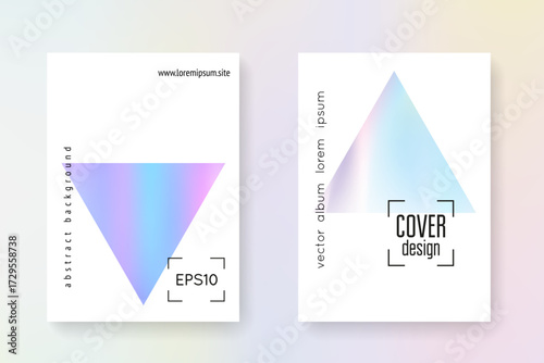 Geometry Fluid. Pearlescent Foil. Isolated 90s Illustration. Graphic Vector. Pink Color Flyer. Holograph Texture. Chrome Concept. Blue Geometry Fluid