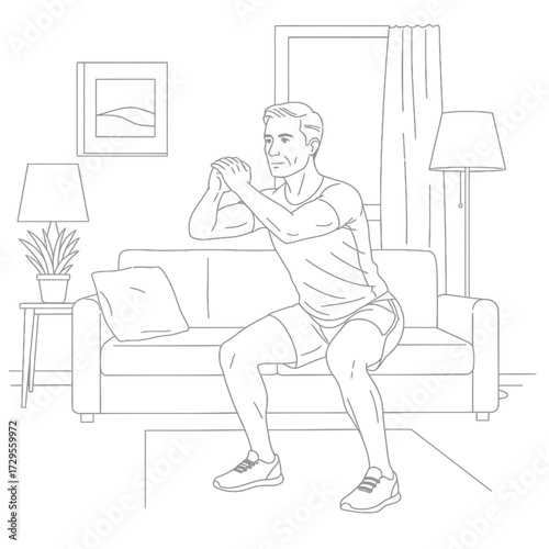 Home Squat Exercise