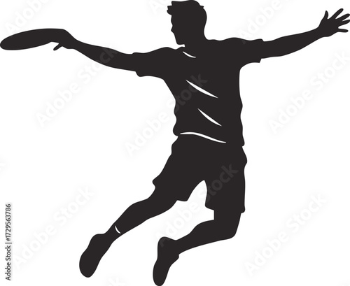Man playing frisbee outdoors active lifestyle throwing disc sport game leisure activity