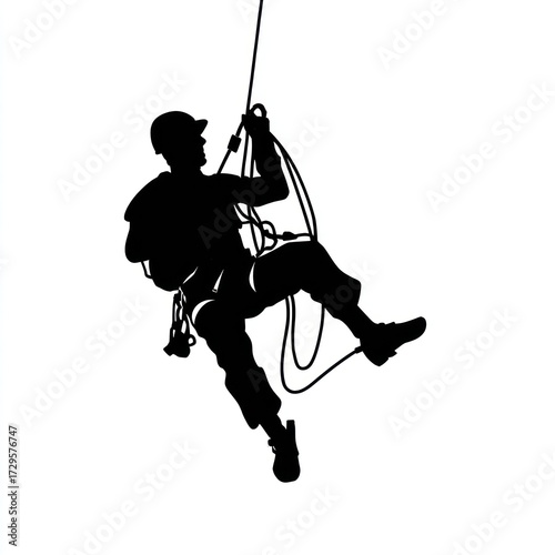 Silhouette climber