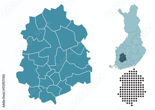 Set maps of Pirkanmaa province
