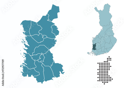 Set maps of Satakunta province