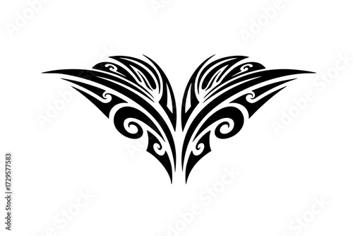 Polynesian Body Style Tattoo Ornament: Tribal, Maori, Hawaiian, Samoan, Ethnic, Abstract, Design, Culture, Seamless Pattern.