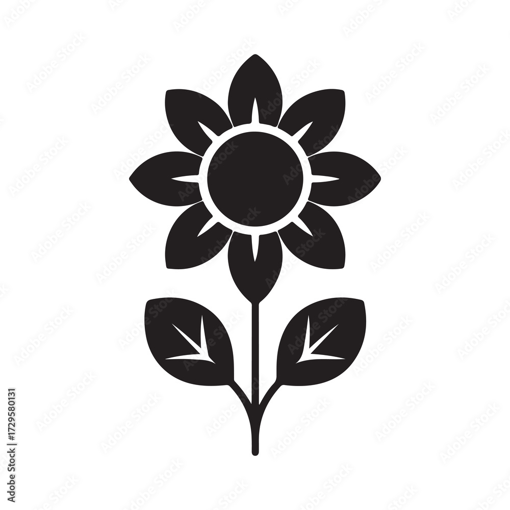 Fototapeta premium vector illustration of a flower