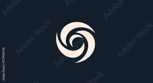 Abstract swirling design with elegant curves and captivating visual appeal.