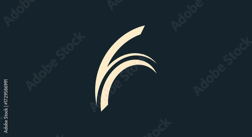 Abstract golden wheat stalks design element.