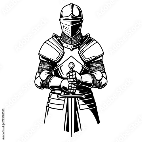 Medieval Knight Vector