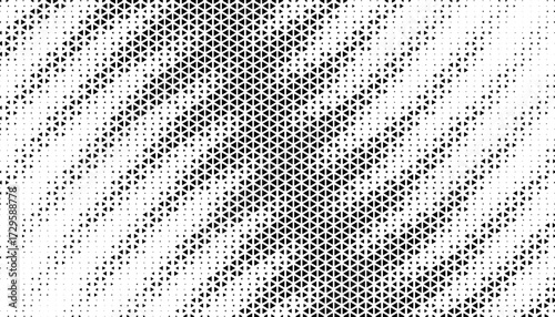 Black and white abstract dynamic halftone pattern with smooth transition effect. For sporty background and jersey design. Fully editable vector element. Vector Format Illustration 