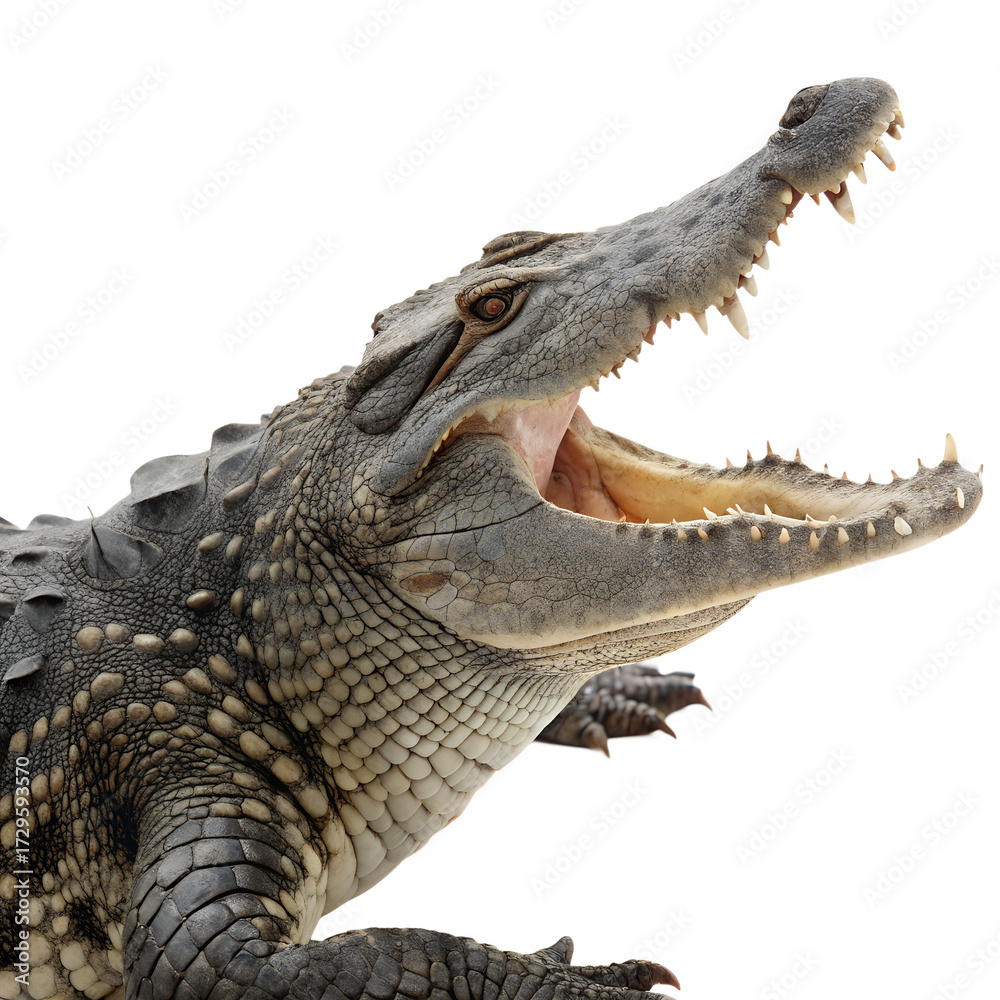 Obraz premium Crocodile isolated on white background