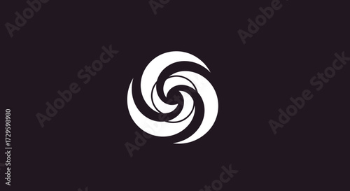 Abstract Swirl Design: A Captivating Circular Vortex.