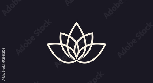 Elegant lotus flower symbol representing purity and spiritual awakening in design.