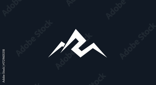Mountain Logo Design Abstract Mountain Silhouette Modern Mountain Symbol Minimalist Mountain Icon Creative Mountain Shape Unique Mountain Graphic.