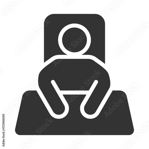 Founder Icon Glyph Style. Vector Illustration Design
