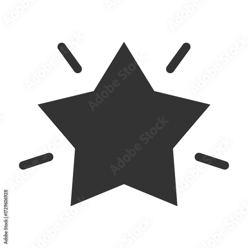 Favorite Icon Glyph Style. Vector Illustration Design