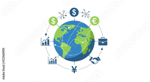 Global Business Network: Interconnected Finance, Trade, and Worldwide Market Expansion