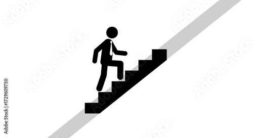Ascending the corporate ladder: a symbolic journey to professional success and advancement