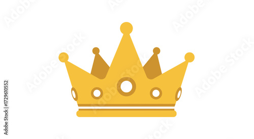 Stylized golden crown illustration symbolizing royalty, leadership and power