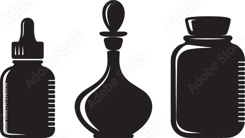 Cosmetic Bottles Product Containers Illustration