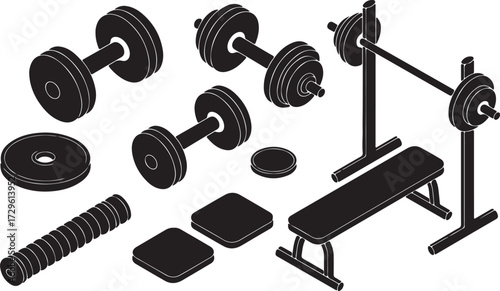 Isometric gym equipment fitness training exercise bodybuilding recreation tool