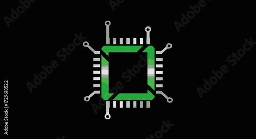 Green Circuit Board Microchip Technology.