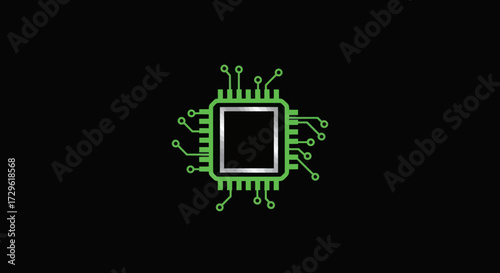 Green Circuit Board Microchip Technology.