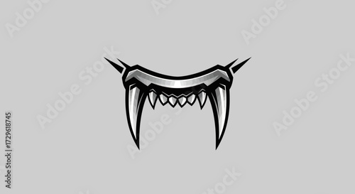 Vampire Fangs Illustration.