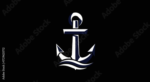 Nautical Anchor Symbol Maritime Sea Ocean.