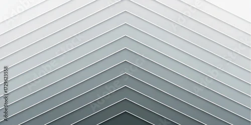 Obraz Geometric Chevron Pattern with Gradient Shades of Gray and White abstract blank background