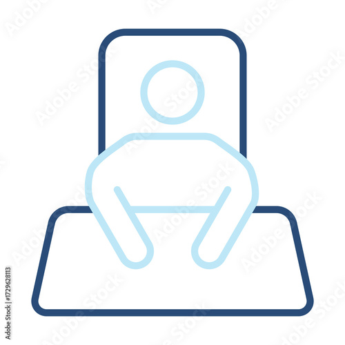 Founder Icon Color Outline Style. Vector Illustration Design