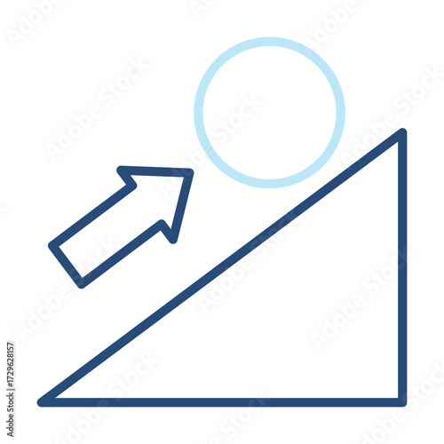 Persistence Icon Color Outline Style. Vector Illustration Design