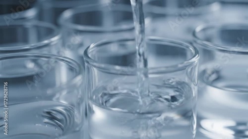 Water Being Poured Into a Test Tube in a Science Lab Prob4
