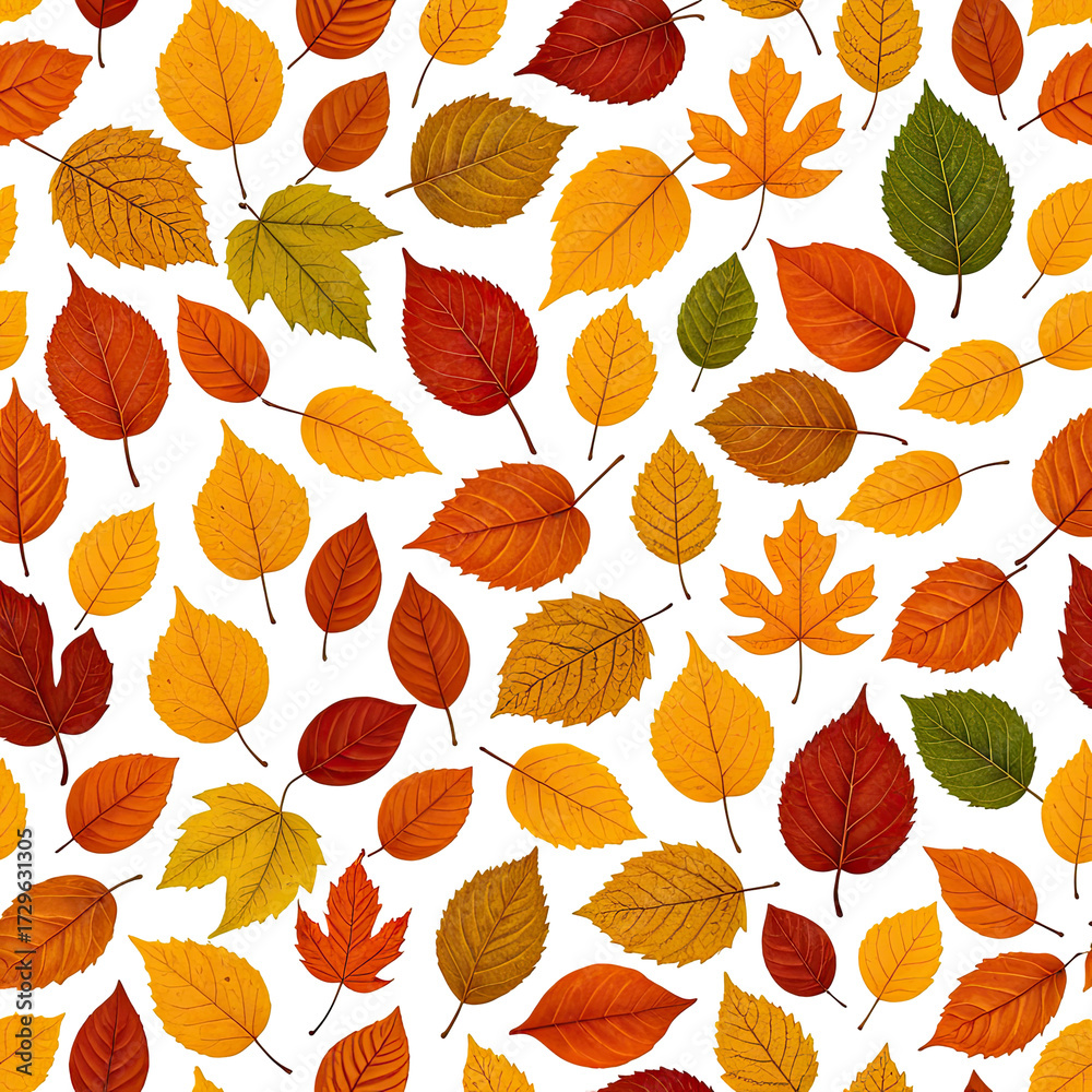Obraz premium Colorful autumn leaves scattered on black background (8)