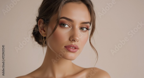 Portrait of a Woman with Makeup