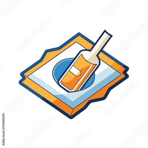 alcohol wipes on white background