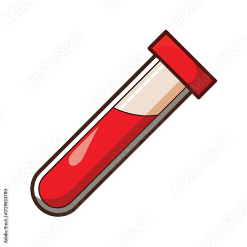 blood collection tube on white background