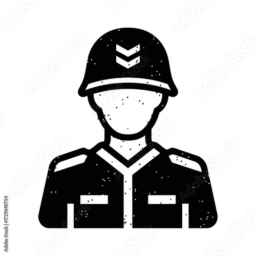 Black silhouette of barber scissors and a comb