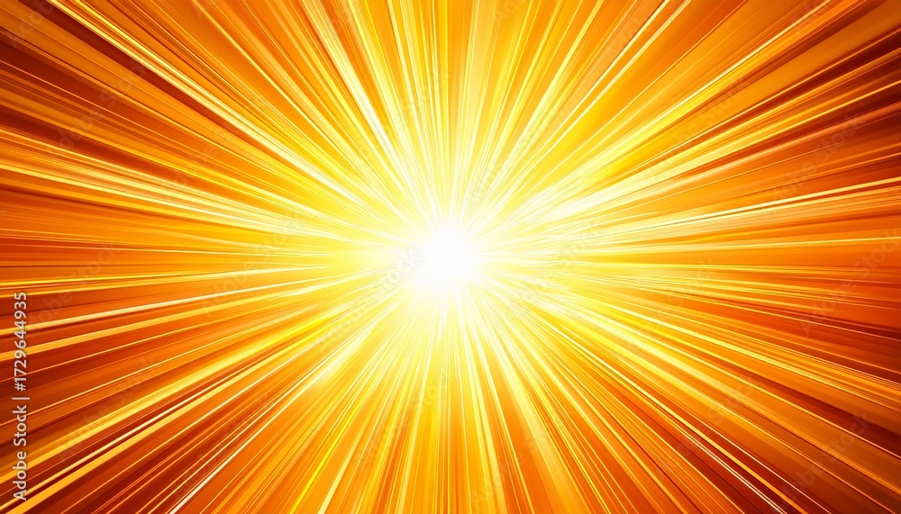 Obraz premium Exploding Comic Book Style Background With Bright Yellow And Orange Rays