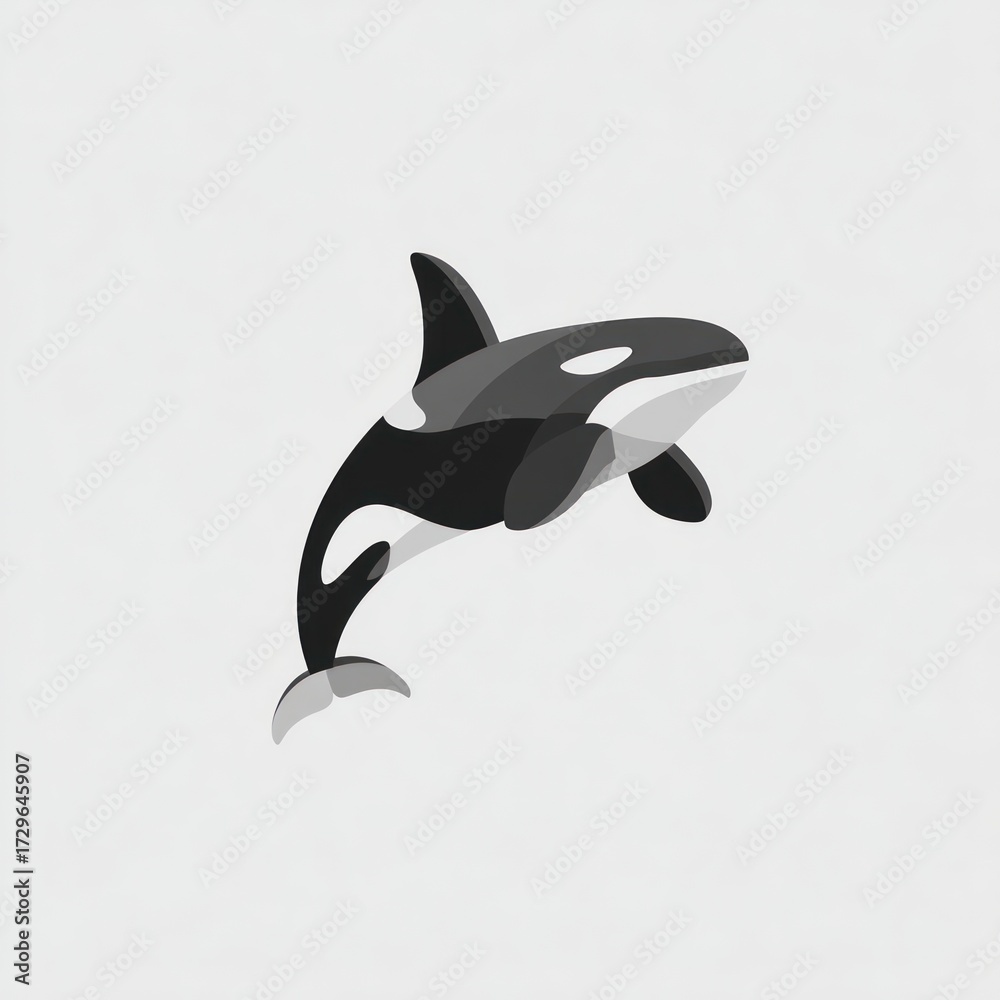 Obraz premium Orca whale illustration