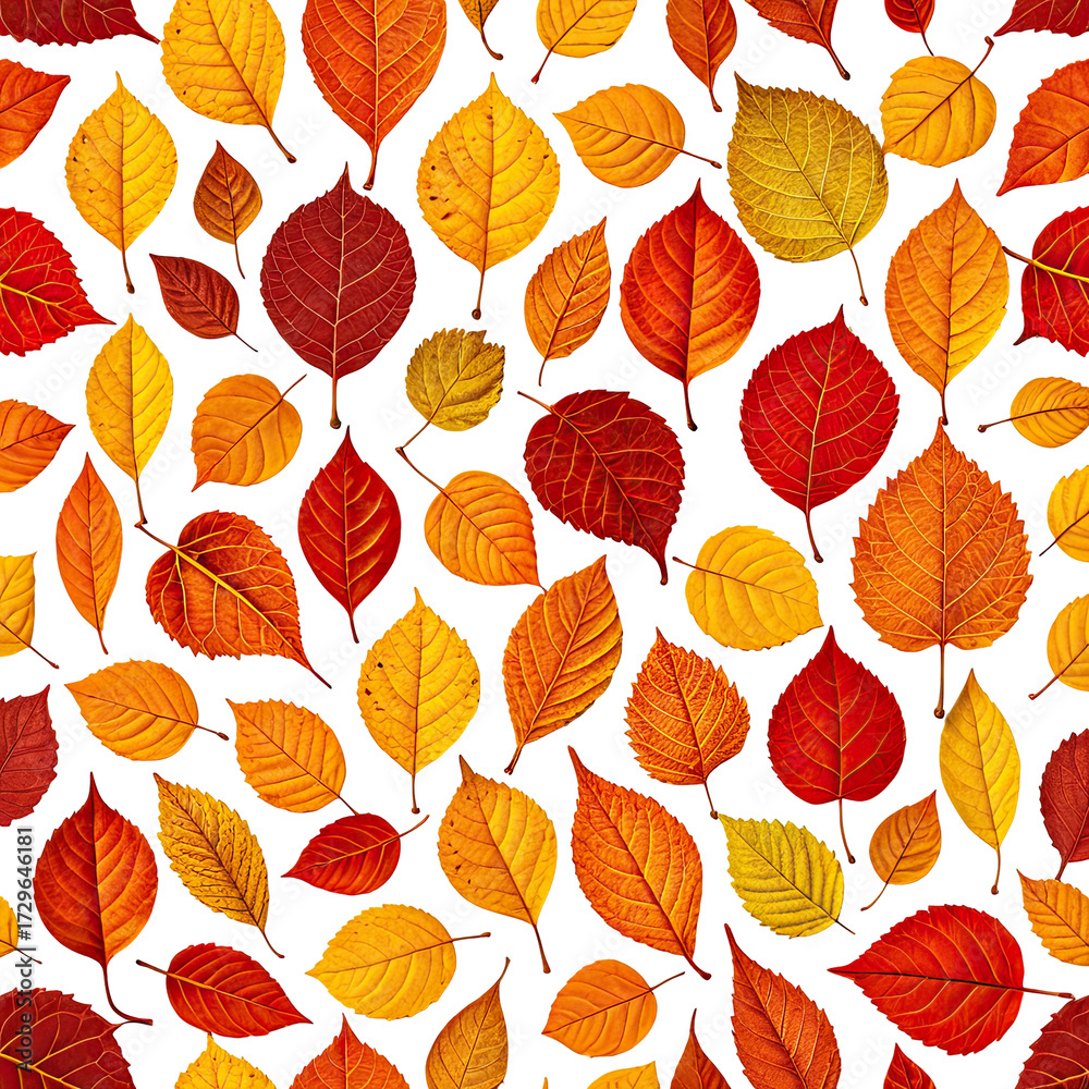 Fototapeta premium Colorful autumn leaves on a black background (1)