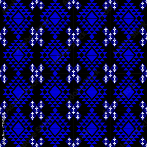 Abstract ethnic geometric pattern design for background or Wallpaper.