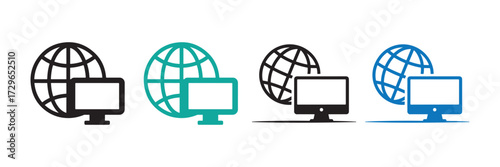Teamwork and Worldwide Communication Concept