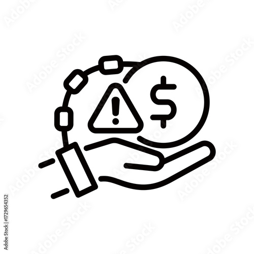 Debt line icon