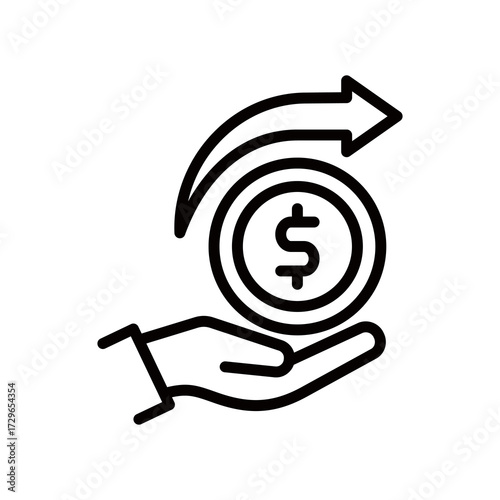 Expense line icon