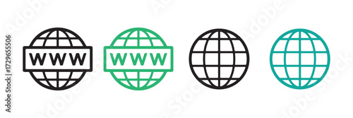 Global Aviation and Business Communication Icons