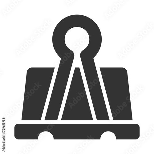 Clip Icon Glyph Style. Vector Illustration Design