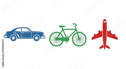 Various modes of transportation